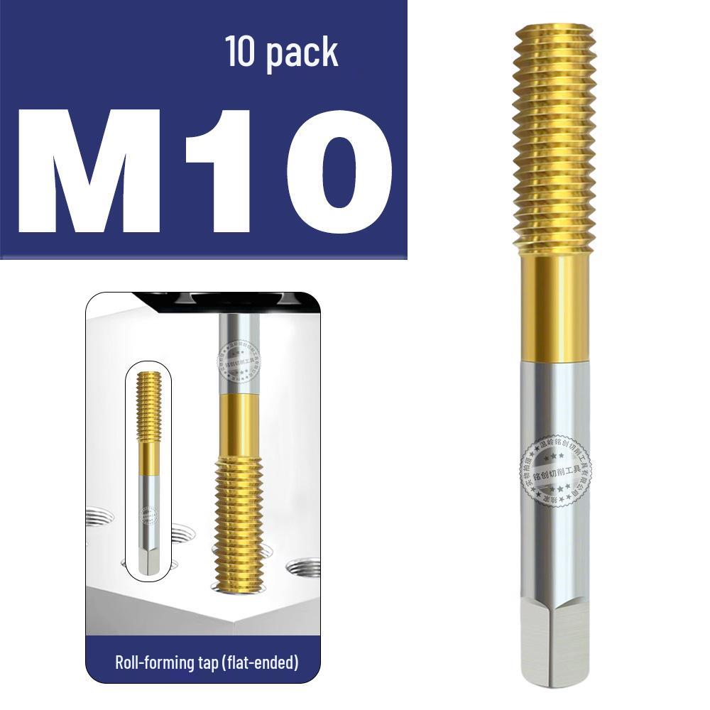 Baiste Titanium Spiral Taps Set: Cobalt-Plated M3-M12