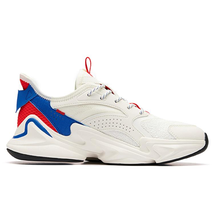 Anta Cushioning Slip Resistant Low top Chunky Sneakers Men's White 11938883-4