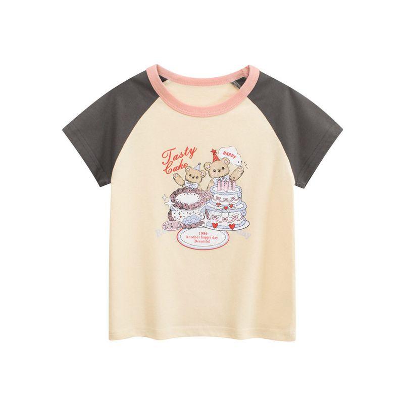 Brand Export Children s Short-Sleeve T-Shirt 2026 Summer New Style Children s Clothing Baby Clothes Cotton Round Neck Girls Half-Sleeve