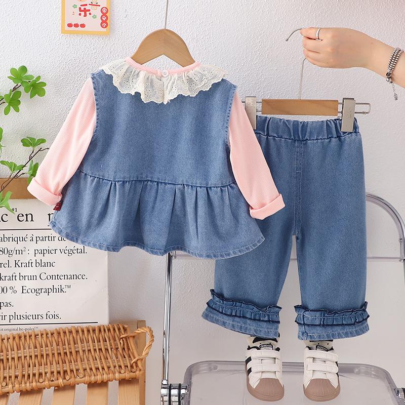 Kids Casual Long-Sleeve Set, Comfortable Daily Wear Outfits