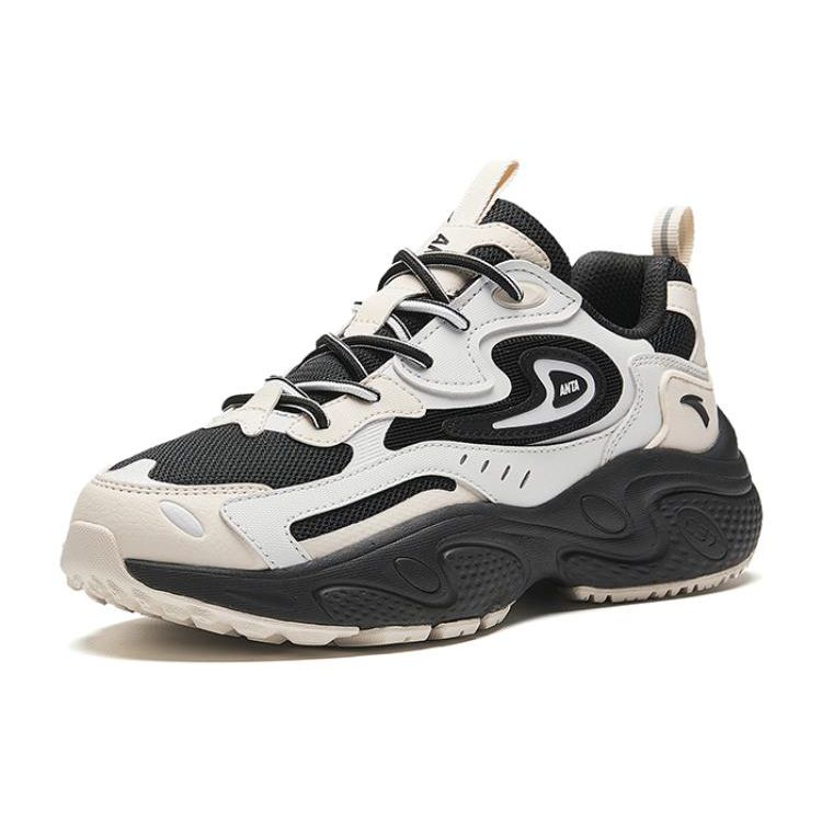 Anta Starry Comfort Non-Slip Low-Top Dad Shoes Women sneaker Black 922348836-5