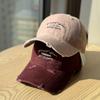 New Trendy Korean-style Sun-shading Lettered Denim Baseball Cap for Spring and summer2026Male Couples Showing Off Their Cute Duck-billed Caps, a