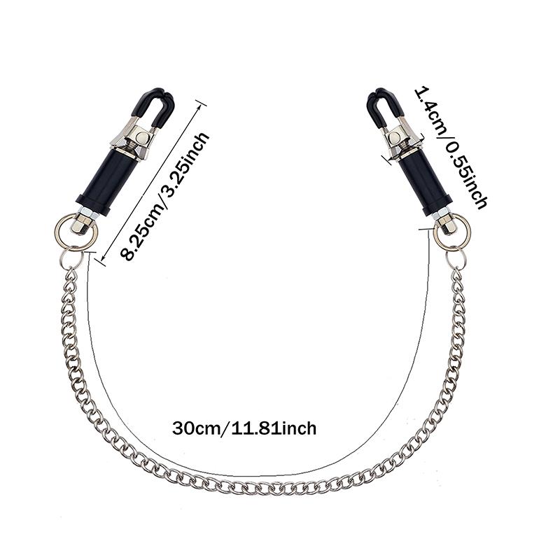 Adults Sex Toys Of Non-piercing Breast Clip Nipple Clamp With Thick Chain For Women Couples BDSN Pleasure Erotic Products