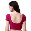 Women’s Cotton Saree Blouse Combo | Ready-to-Wear Round Neck Stitched Blouses | Soft Dobby Stretch Fabric | Party, Festive