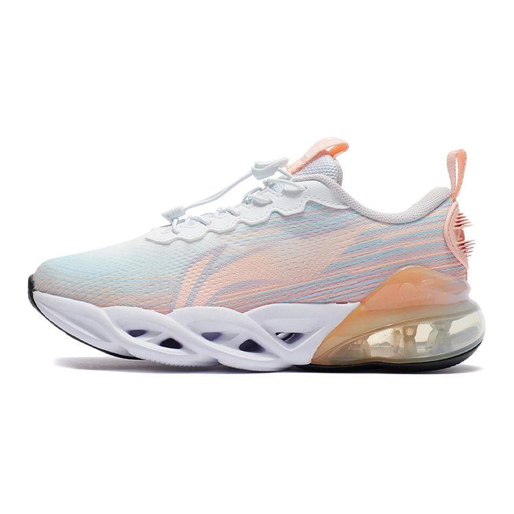 

Кроссовки для бега с низким верхом LiNing Youth Meteor, нескользящие, амортизирующие, износостойкие, дышащие, легкие, с отскоком, детские кроссовки персиково-оранжевого цвета YKFR074-12 31