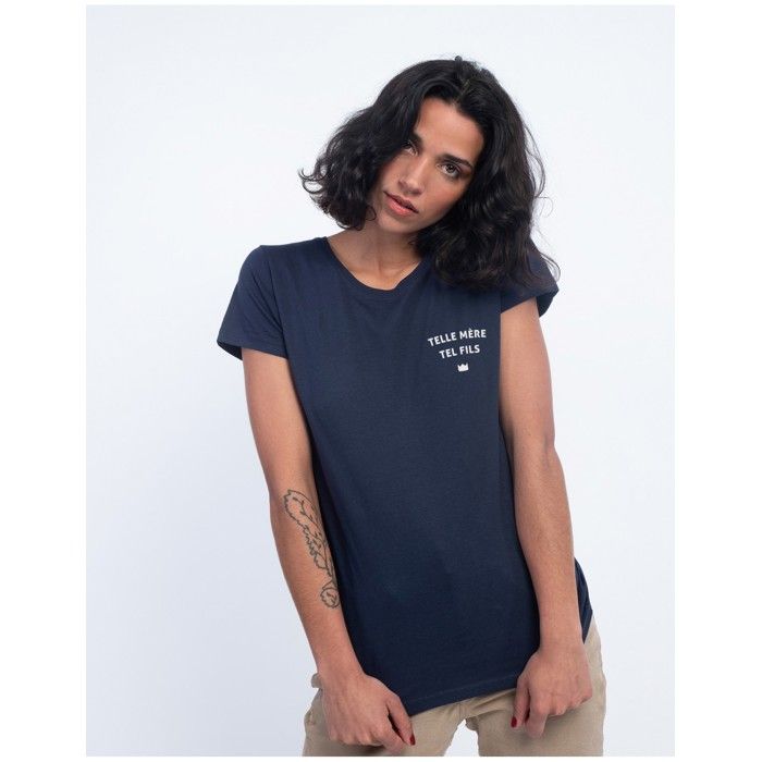 We Are Family - TSHIRT FEMME TELLE MÈRE TEL FILS C?UR BLEU M