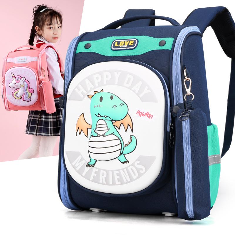 New Schoolbag for Girls  Primary School Students  Spine Protection  Burden Reduction and Breathable Children's Backpack
