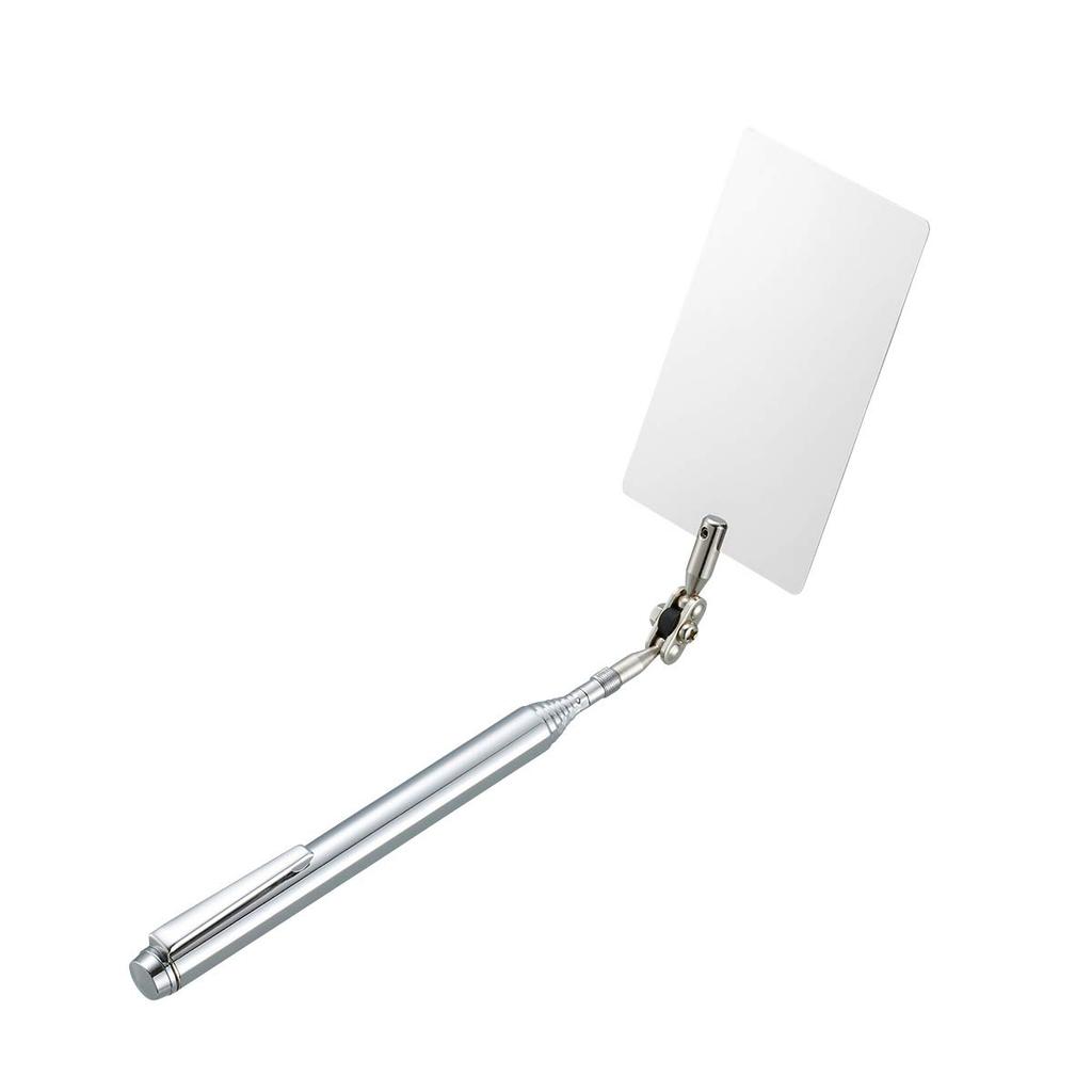 HOZAN Inspection Mirror Inspection Mirror Unbreakable Stainless Steel Mirror Z-355