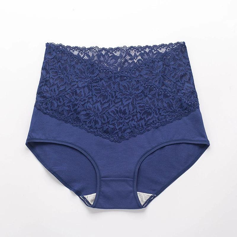 Women Sexy Lace Panties High Waist Seamless Hip Raise Cotton Briefs Underwear Female Slimming Comfort Breathable Lingerie Bragas