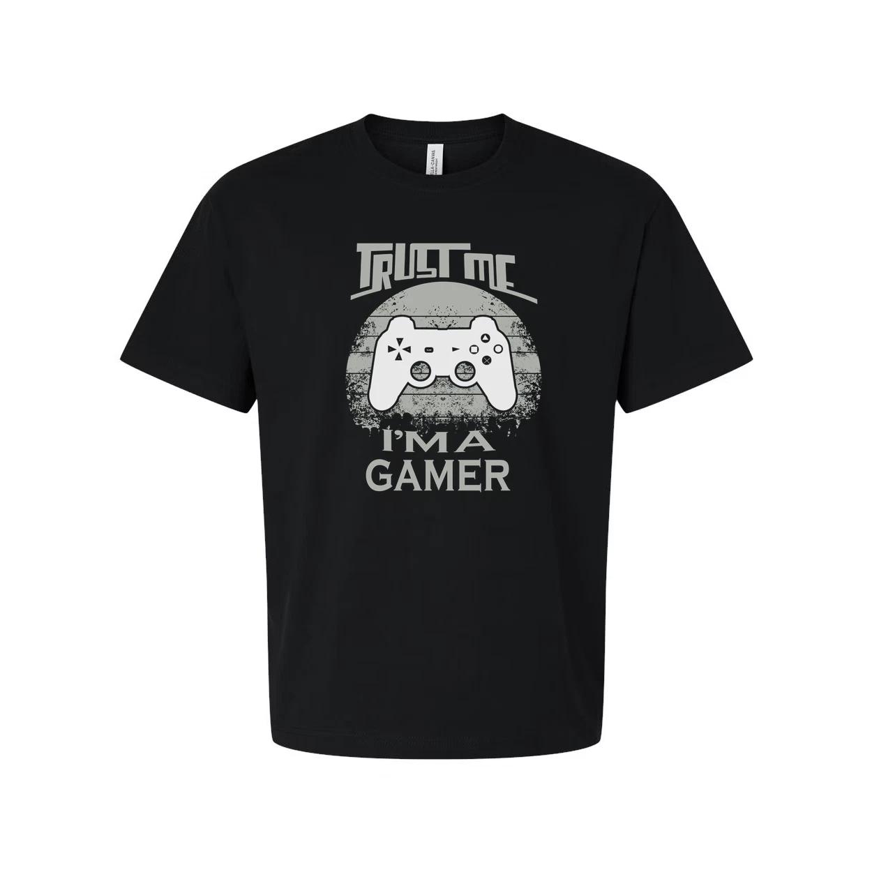 Unisex Trust Me I Am A Gamer Graphic Tee With Controller Emblem For Gamers And V 4XL