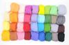 RakuMoMo Wool Felt 36 Color Set Handicraft Handcraft DIY Material (d. Approx. 5g)