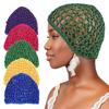 Hollow Mesh Crochet Hair Net Woven Hair Cap Bonnet Night Cap Sleep Cap For Women Wig Head Cover Accessories For Sleeping