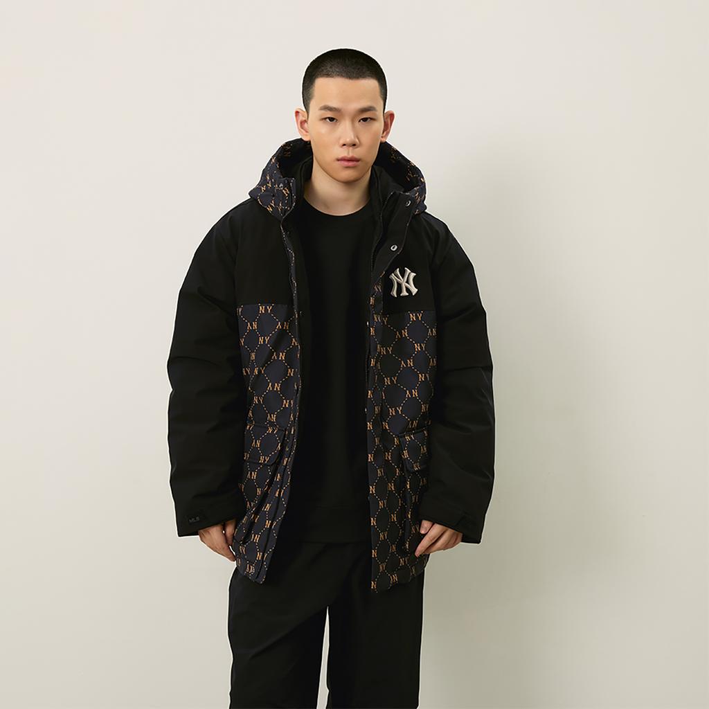 New MLB MONOGRAM Collection New York Yankees FW24 Jacket Unisex Black 3ADJM0846-50BKS
