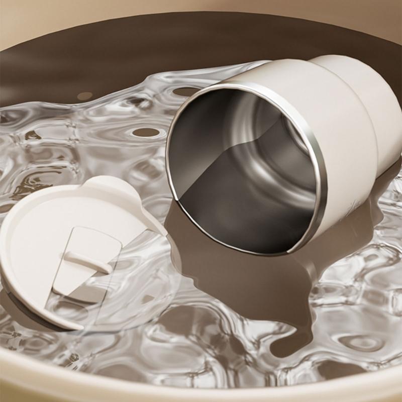 Leak Proof Stainless Steel Coffee Cup With Sealed Lid For Outdoor Camping Office Use Double Layer Insulated Travel Mug