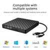 2-в-1 USB3.0 TypeC Slim Зовнішній DVD-RW Привід для запису компакт-дисків Пристрій для запису Зчитувач Програвач Високошвидкісний Записувач для передачі даних Ноутбук Настільний ПК