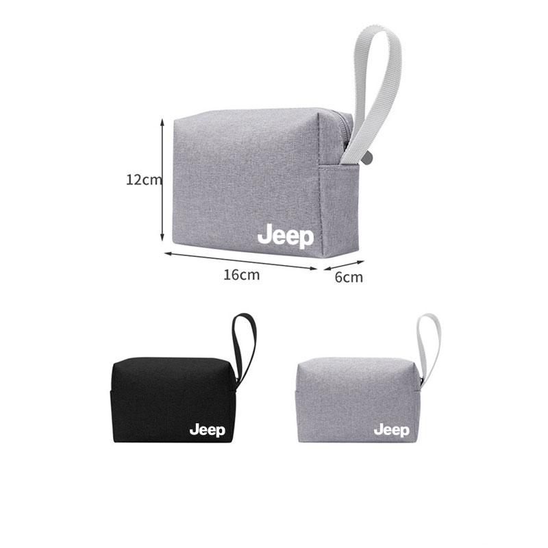 Storage Bag Pouch Carrying Bag Zipper Cable storage bag For Jeep Grand Cherokee Wrangler JK Gladiator Compass Renegade Patriot