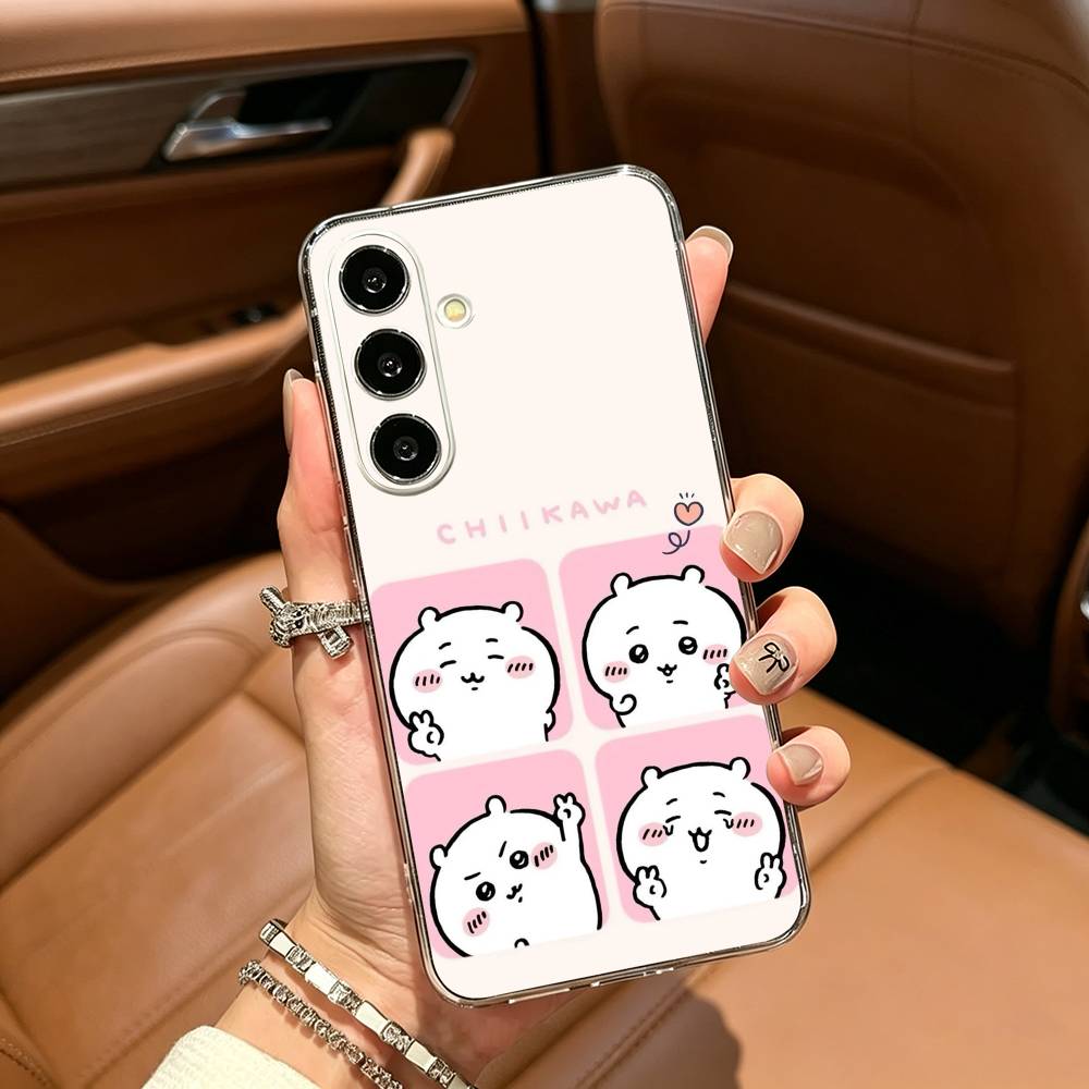C-Cute C-C-Chiikawas Phone Case For Samsung Galaxy A71,A70,A52,A51,A40,A30 Transparent Cover