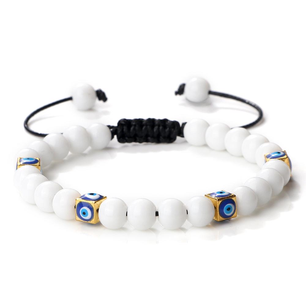 Unisex Handwoven Evil Eye Commuter Bracelet