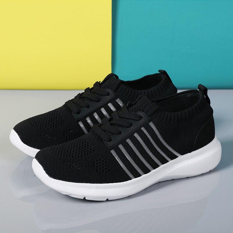 Sports Shoes Women 'S Flying Woven Hollow Mesh Breathable Women 'S Shoes Casual Light Soft Bottom Fitness Running Shoes