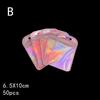 Sturdy and Resealable Thicken Plastic Pouches; 50pcs Laser Color Holographic Jewelry Bags