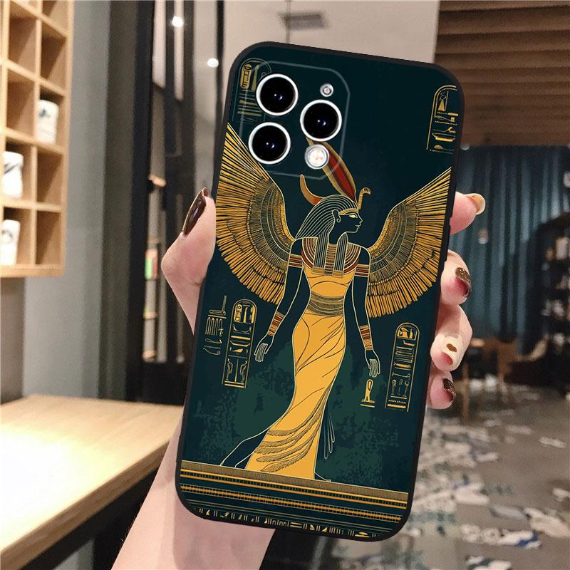 Phone Case For iphone 17 Pro Max 17 Pro Air 16 15 14 13 Pro Max 15 16 Pro 15Plus Egypt Pharaoh Cat Anubis