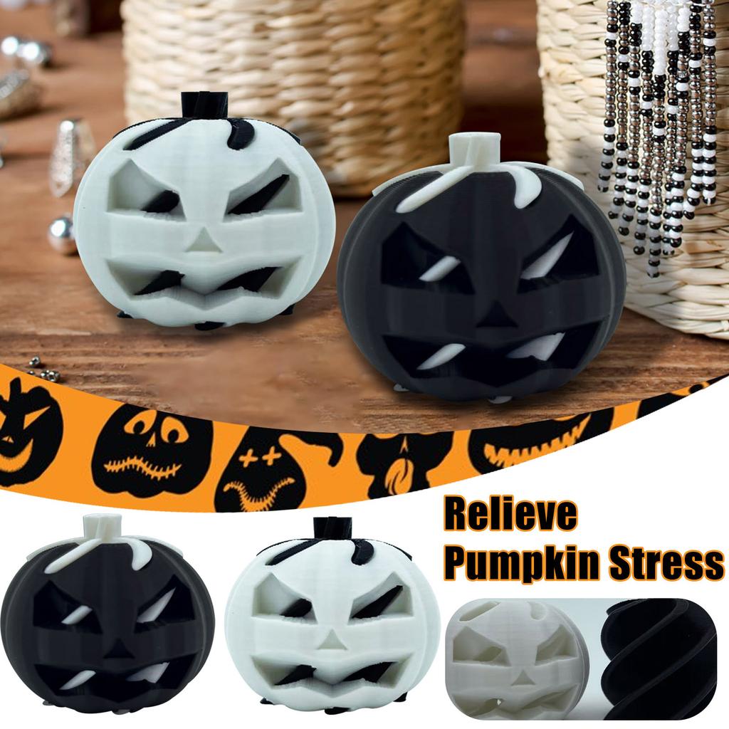Halloween Black Pumpkin LED Light -O'-Lantern Decoration for Indoor & Outdoor Festivities, Battery Operated