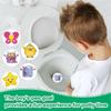5pcs Cartoon Pee Target Pot Stickers Children's Stickers Color Changing Thermal Stickers Potty Training Stickers For Kids Boys