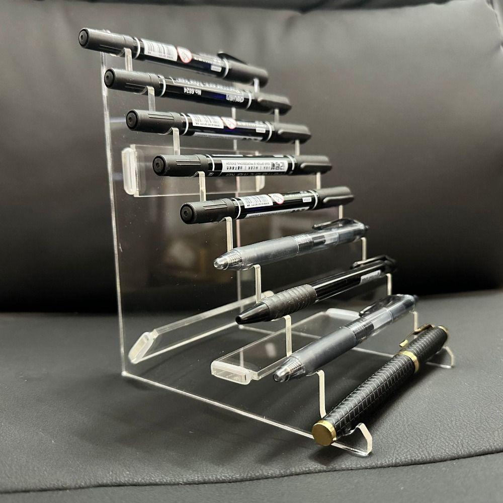 Display Stand Acrylic Pen Holder Transparent Makeup Brush Holder Pen Organiser  Cosmetic Brush