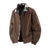 Mens Casual Windproof Long Sleeve Loose Fit Jacket