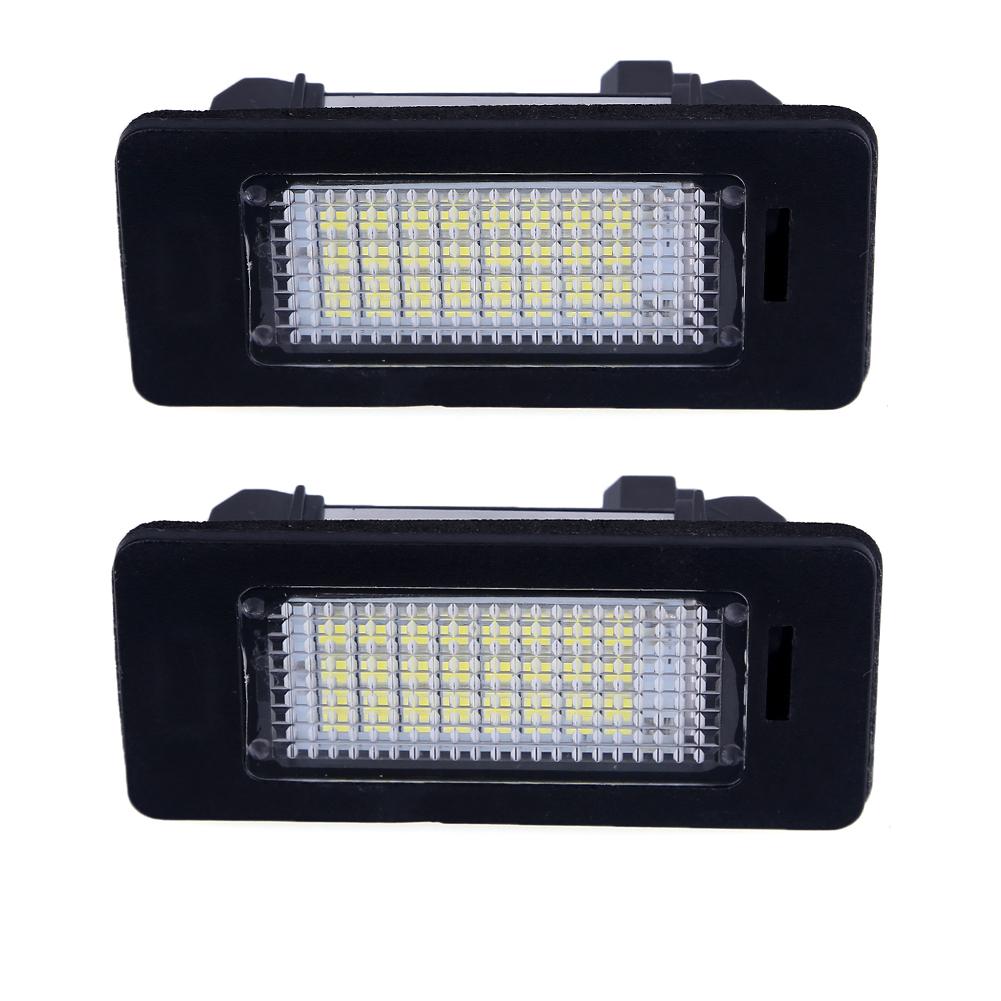 For BMW E90 E39 License Plate Lights Waterproof Resistance White Number License Plate Lights For BMW  E91 E92 E61 E60 E70