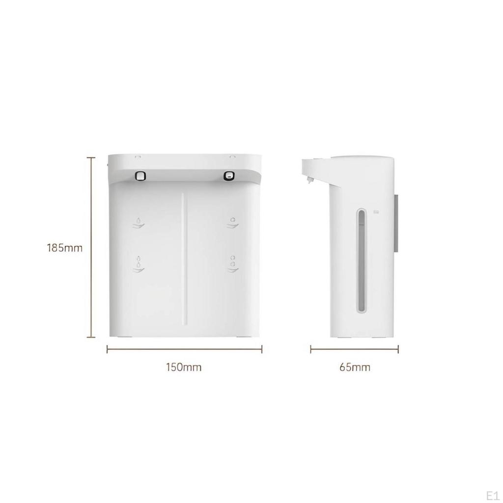 WallMounted Foam Soap Dispenser Dual Outlet Touchless Foaming Liquid Level Wall