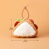 Cookie Cupcake Sandwich Cheese Doll Afternoon Tea Series Dessert Plush Keychain  Jewelry Gfit
