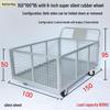Silent Cage Trolley with Fence for Warehouse and Supermarket Logistics