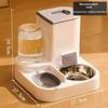 Modern Stylish Luxurious Automatic Pet Cat Feeder Water Dispenser Plastic Water Bottle Dog Food Bowl Auto Cat Supplies Bowl