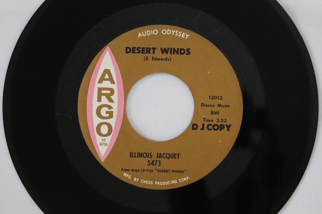 7inch Record ILLINOIS JACQUET - Desert Winds / When My Dream Boat C 5473 Argo 1964 US Jazz Used