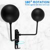 Motorcycle Helmet Stand Wall Mounted 180° Swivel Helmet Hanger With Hook Metal Double Ball Helmet Stand Helmet Accessories