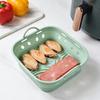 Foldable Round/Square Air Fryer Liner Basket 8.5 Inch Air Fryer Silicone Pot Reusable Baking Tray Accessories for 3.6-6.8 QT Oven Microwave