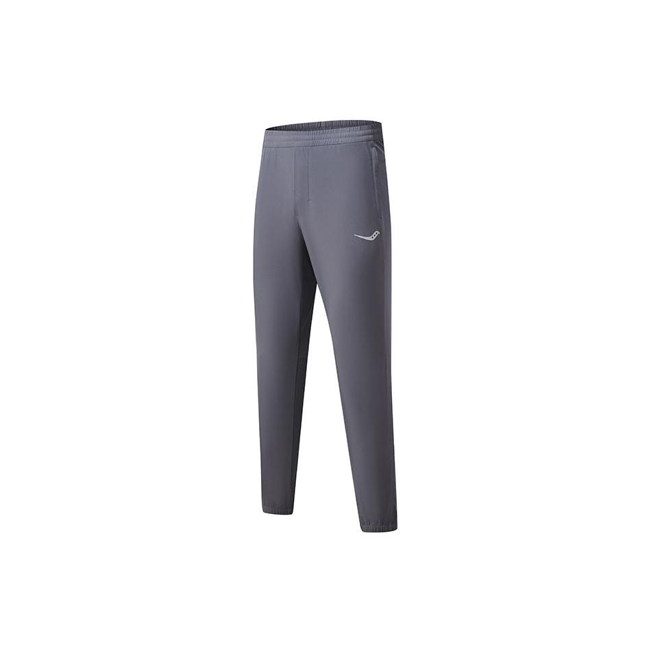 Saucony Solid Logo Reflective Design Casual Pants Men bottoms Cool-Iron-Gray SC2229223-2 L