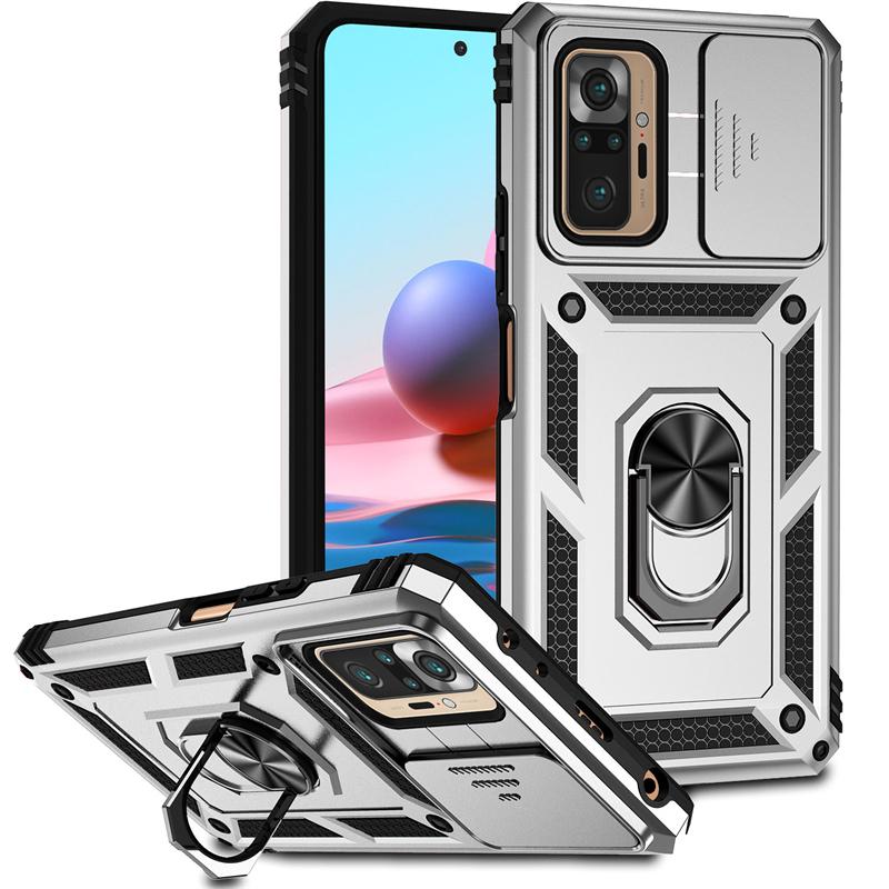 Full Cover For Xiaomi Redmi Note 10 Pro Case Redmi Note 10 Pro Push Window Magnetic Phone Holder Case For Redmi Note 10 Pro Case