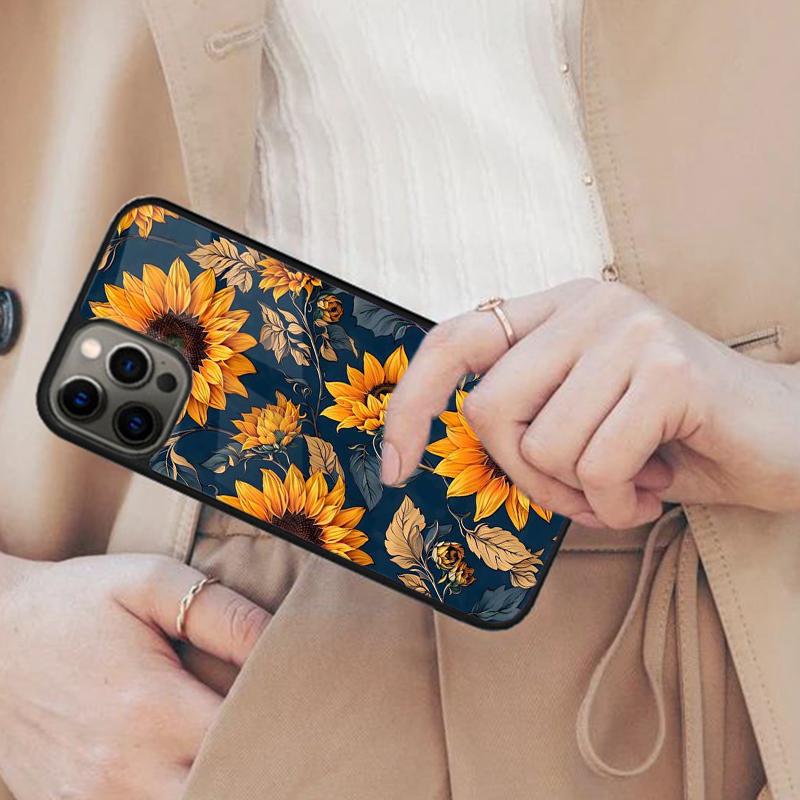 

Sunflower Glimmer Magnetic Phone Case For APPLE iPhone 17 Air 16 14 13 12 Pro Max 15 Plus Wireless Charge With MagSafe Cover iPhone 14