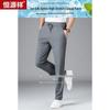 Men's Ice Silk Blend Straight-Leg Casual Pants