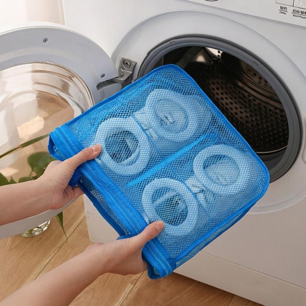 With Hanging Loop Shoe Washing Machine Bag Mesh Shoe Protector Bag Shoe Wash Bag  Daily Use