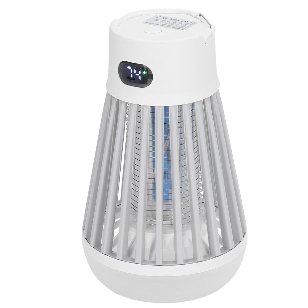 Insektenvernichter Außen Wiederaufladbar Wasserdicht Tragbar 2 in 1 Multifunktional Fliegenfalle Licht für