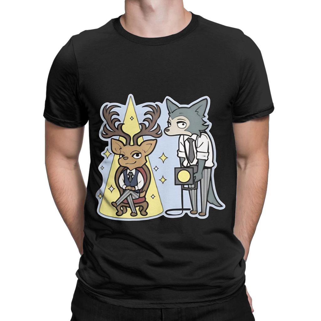 BEASTARS Final Legoshi Louis with Spotlight Chibi Funny Graphic 100 Cotton TShirt BEASTARS Final Season Part Tops Tees For Unisex