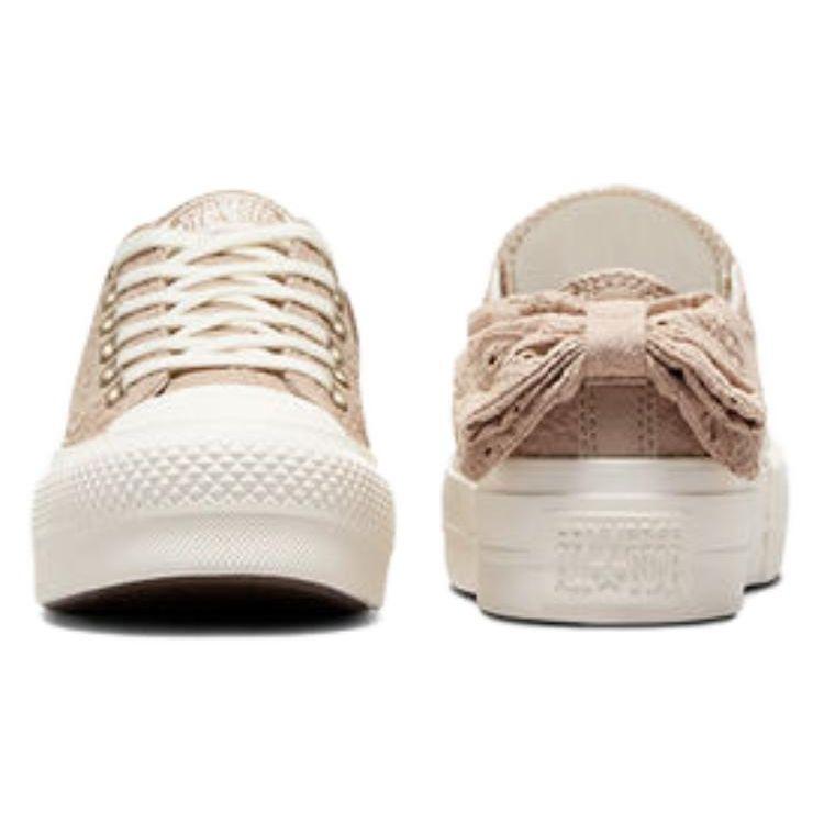 Converse Wmns Chuck Taylor All Star Lift Low 'Bow' Unisex Nutty Granola/Egret/Light Gold A10246C