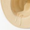 Women Wide Brim Straw Panama Roll Up Hat Fedora Beach Sun Caps UPF50+ Beach Outdoor Hat with ribbon