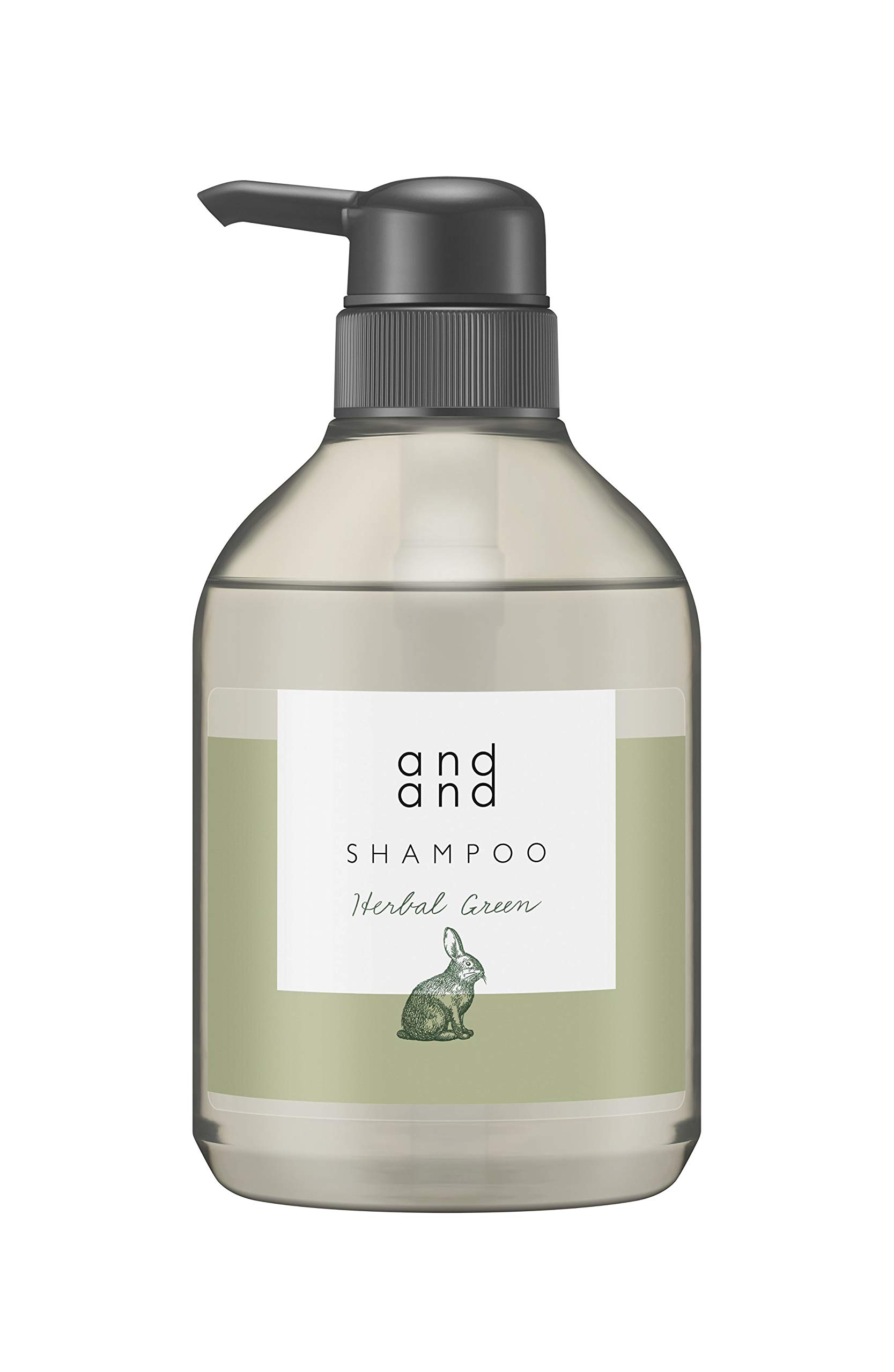 

andand Quietly Green Shampoo Pump 480ml 480ml (and and) [Herbal Scent] [Non-Silicone Formula] (x 1)