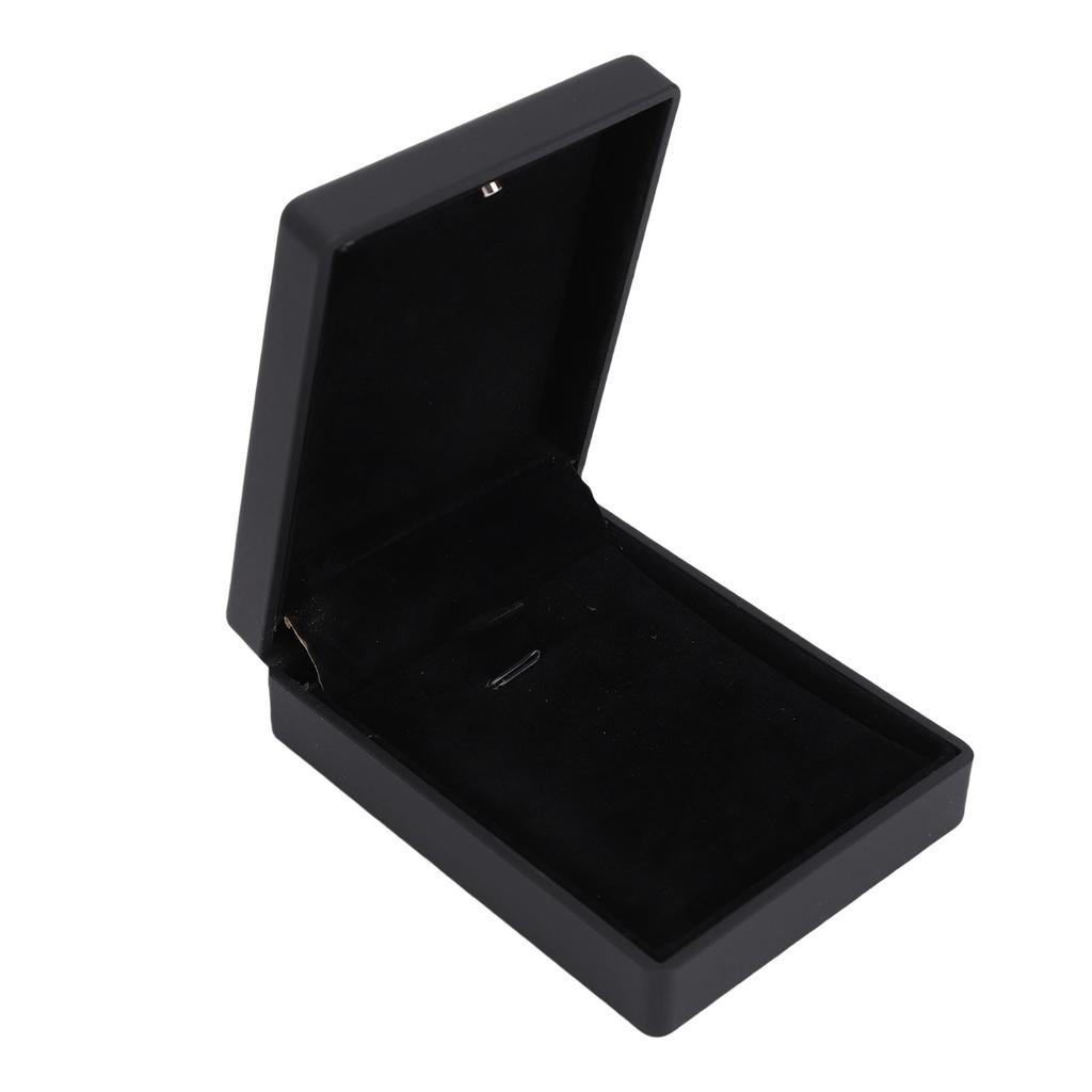 Luxury LED Pendant Necklace Gift Box Jewelry Display   Interior Light Up Necklace Box for Proposal Engagement Wedding