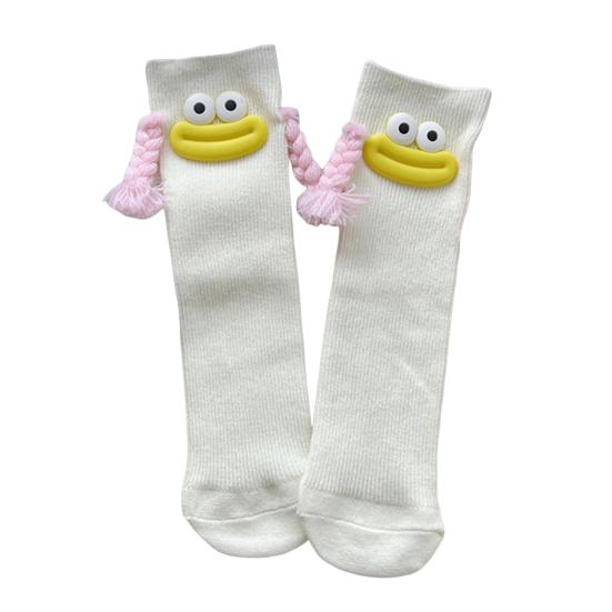 Funny Fuzzy Socks Colorful Cartoon Expression Socks with Braided And Lips Cotton Novelty Footwear for Casual Wear
