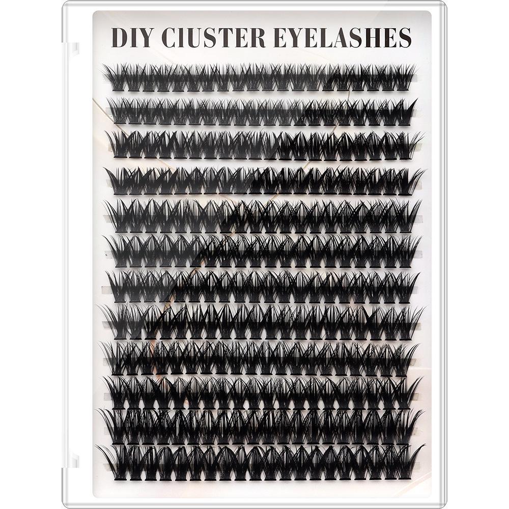 Evropské a americké DIY smíšené umělé řasy - Přirozené, Husté, Velkokapacitní Kniha horkotavných trsových řas